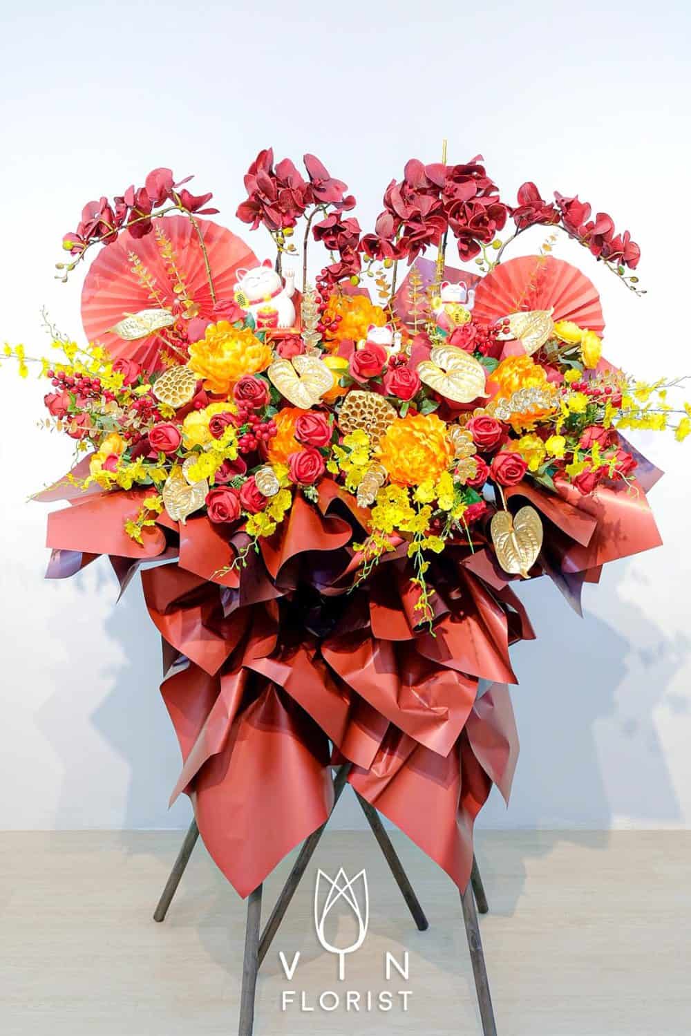 Congratulatory Artificial Flower Stand