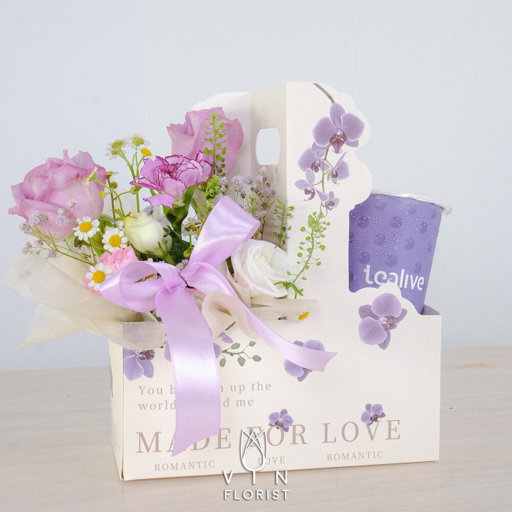 Creamy Purple Tea Set